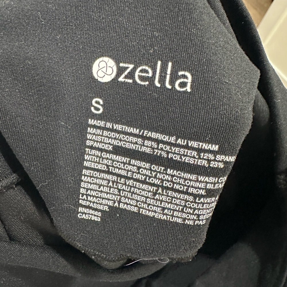 Zella Classic Black over belly maternity Leggings size small - Picture 3 of 5